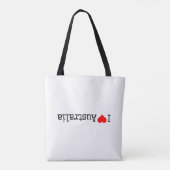 Ich liebe Australien Tasche (Rückseite)
