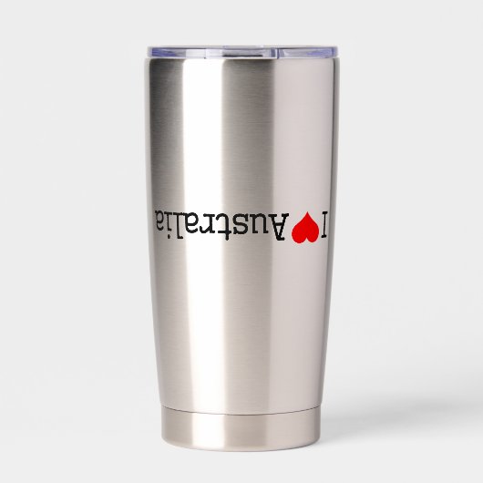 Ich liebe Australien Thermobecher (Vorderseite)