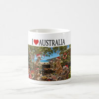Ich liebe Australien Weihnachten Känguru Koala BBQ