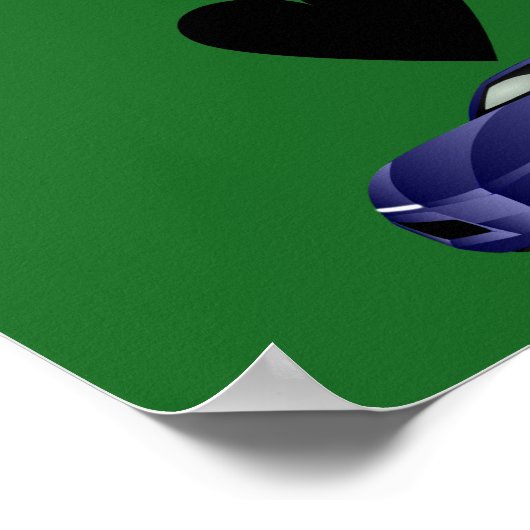 Ich Liebe Autos Kinderposter Poster (Ecke)