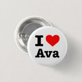 "ICH LIEBE AVA " BUTTON (Vorne & Hinten)