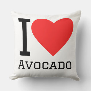 Ich liebe Avocado Kissen