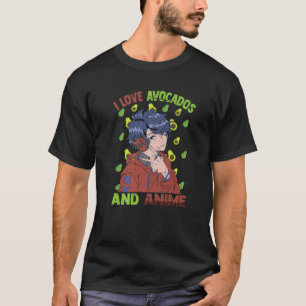 Ich liebe Avocados und Anime - Cute Kawaii - Otaku T-Shirt