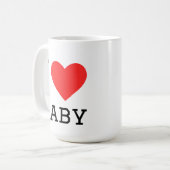 Ich liebe Baby Kaffeetasse (Vorderseite Links)