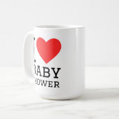Ich liebe Baby Shower Kaffeetasse (Vorderseite Links)