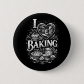 Ich liebe Backen Button (Vorderseite)