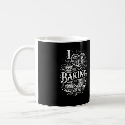 Ich liebe Backen Kaffeetasse (Links)