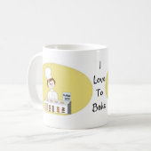 Ich liebe Backen Kaffeetasse (Vorderseite Links)