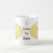 Ich liebe Backen Kaffeetasse (Mittel)