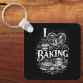 Ich liebe Backen Schlüsselanhänger (Vorderseite)