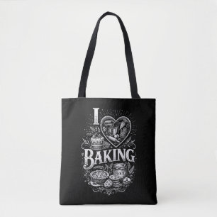 Ich liebe Backen Tasche