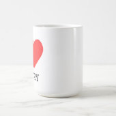 Ich liebe Bäckerei Kaffeetasse (Mittel)