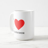 Ich liebe Backgammon Kaffeetasse (Vorderseite Links)