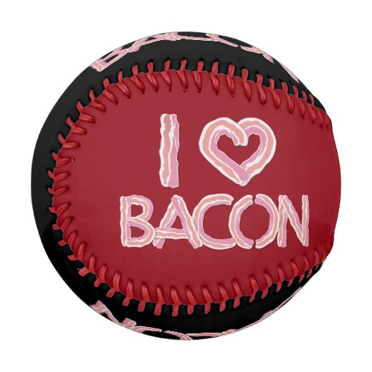Ich liebe Bacon Baseball (Vorderseite Links)