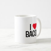 Ich Liebe Bacon. Kaffeetasse (VorderseiteRechts)
