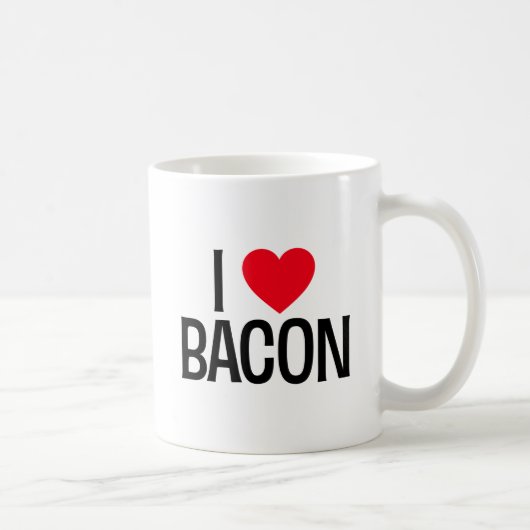 Ich Liebe Bacon. Kaffeetasse (Rechts)