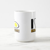 Ich liebe Bacon Lustiger Becher Kaffeetasse (Mittel)