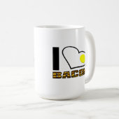 Ich liebe Bacon Lustiger Becher Kaffeetasse (VorderseiteRechts)
