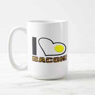 Ich liebe Bacon Lustiger Becher Kaffeetasse
