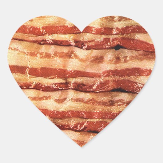 ICH LIEBE BACON STICKERS!! Herz-Aufkleber (Vorderseite)