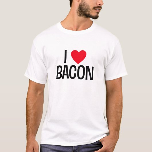 Ich Liebe Bacon. Tee Shirt (Vorderseite)