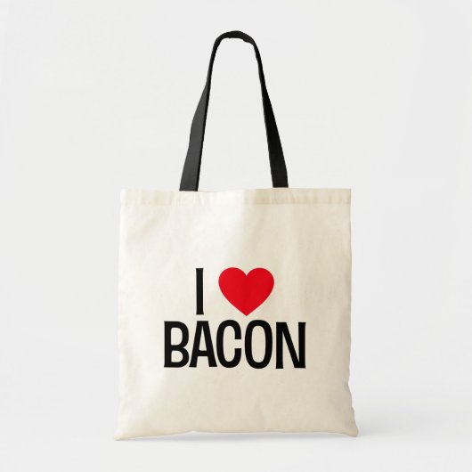 Ich Liebe Bacon. Tragetasche (Vorne)