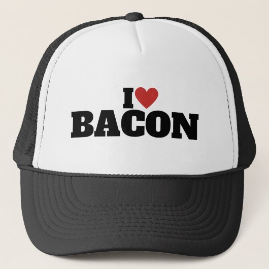 Ich liebe Bacon Truckerkappe (Vorderseite)