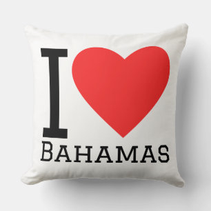Ich liebe Bahamas Kissen