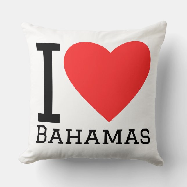 Ich liebe Bahamas  Kissen (Vorderseite)