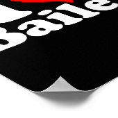 Ich liebe Bailey  Poster (Ecke)
