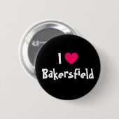 Ich liebe Bakersfield Button (Vorne & Hinten)