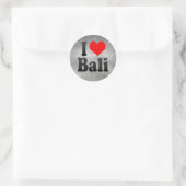 Ich Liebe Bali, Indien. Mera Pyar Bali, Indien Runder Aufkleber (Tasche)