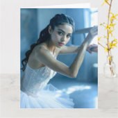 ICH LIEBE BALLETT - BALLETT & TANZ KARTE (Gelbe Blume)