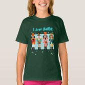 Ich Liebe Ballett Nutcrackers Kid's Basic T - Shir T-Shirt (Vorderseite)