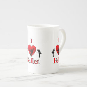 Ich liebe Balletttanz Porzellantasse