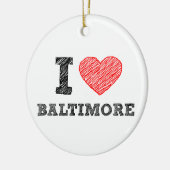 Ich-Liebe-Baltimore Keramikornament (Links)