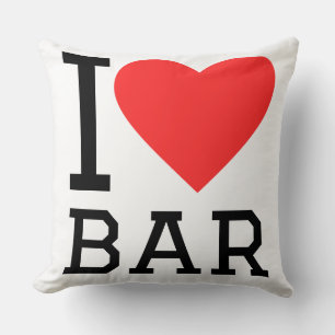 Ich liebe Bar Kissen