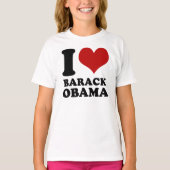 Ich Liebe Barack Obama Kinder in Shirt (Vorderseite)