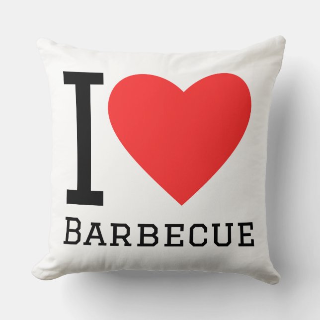 Ich liebe Barbecue Kissen (Vorderseite)