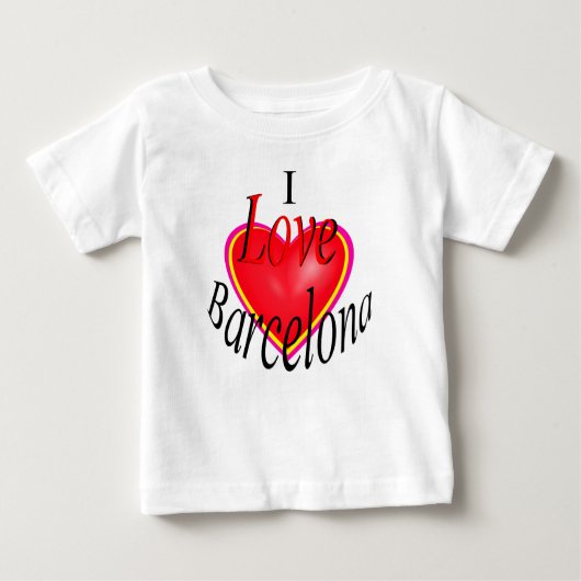 Ich Liebe Barcelona! Baby T-shirt (Vorderseite)