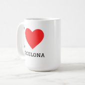 Ich liebe Barcelona Kaffeetasse (Vorderseite Links)