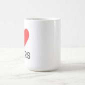 Ich liebe Bären Kaffeetasse (Mittel)