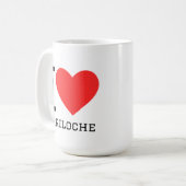 Ich liebe Bariloche Kaffeetasse (Vorderseite Links)