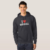 Ich liebe Baseball Hoodie (Vorne ganz)