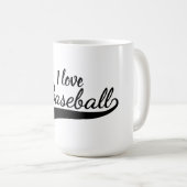 Ich liebe Baseball Kaffeetasse (VorderseiteRechts)