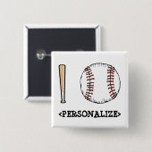 Ich liebe (Baseball), <PERSONALIZE> Button (Vorne & Hinten)