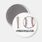 Ich liebe (Baseball), <PERSONALIZE> Magnet (Vorderseite/Rückseite)