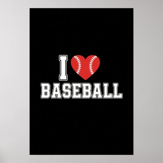Ich liebe Baseball Poster (Vorne)