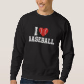 Ich liebe Baseball Sweatshirt (Vorderseite)