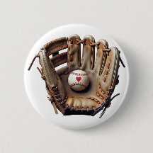 Ich liebe Baseball-Trainer-Handschuh rotes Herz sp